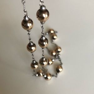Stainless Steele beaded necklace 16’’